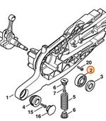 Радиальный шарикоподшипник 6204 для бензореза TS800, арт.TS80010PRO (STIHL 9503 003 0540)