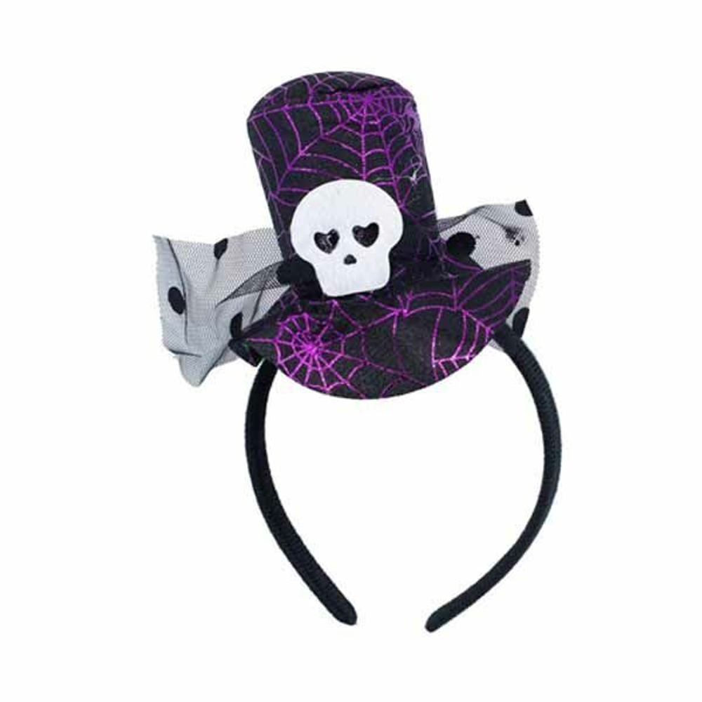Ободок Шляпка на хэлоуин с черепом