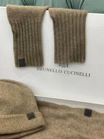Комплект Brunello Cucinelli (шарф + шапка + перчатки)