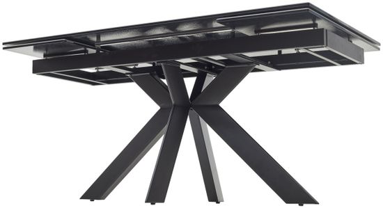 Стол BELLUNO 160 KL-176, итальянская керамика/ черный каркас