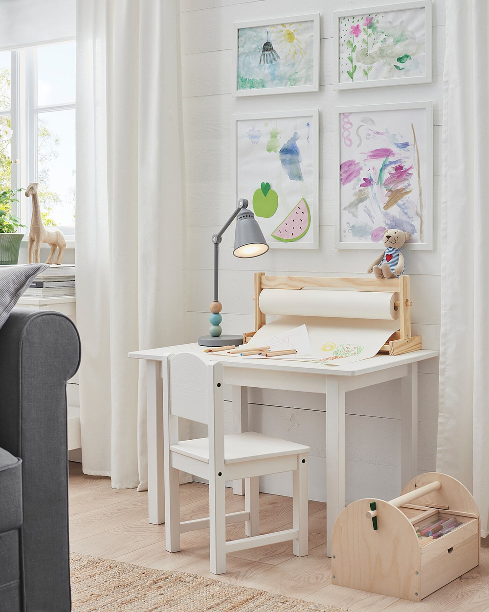 IKEA FISKBO  (ИКЕА ФИСКБО)  -  Рамка, белая, 21x30 см