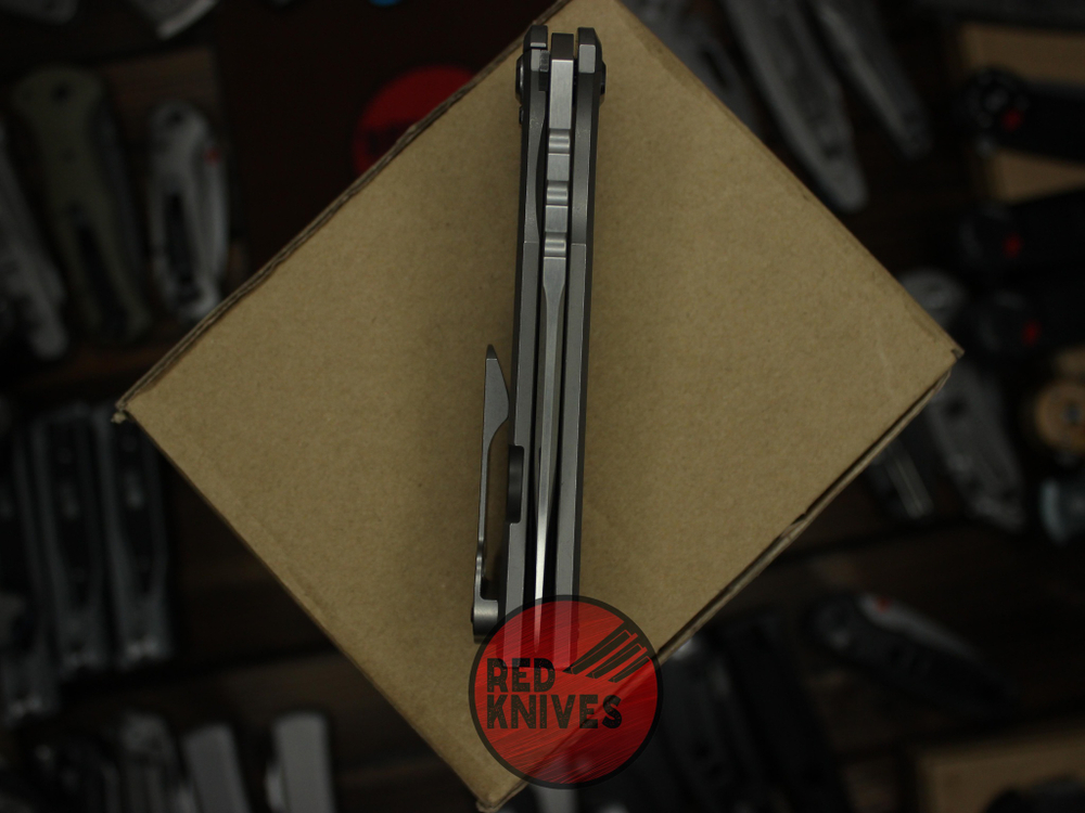 Нож TANTO CHAVES KNIVES 229 REDENCION KICKSTOP FLIPPER KNIFE TITANIUM CHISEL RK/Н3