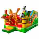 Коммерческий надувной батут "Сафари-экскурсия", с горкой 5*4*2,8 м