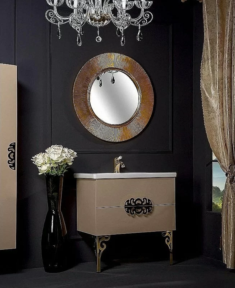 Зеркало Boheme NeoArt Shine 528-G light золото