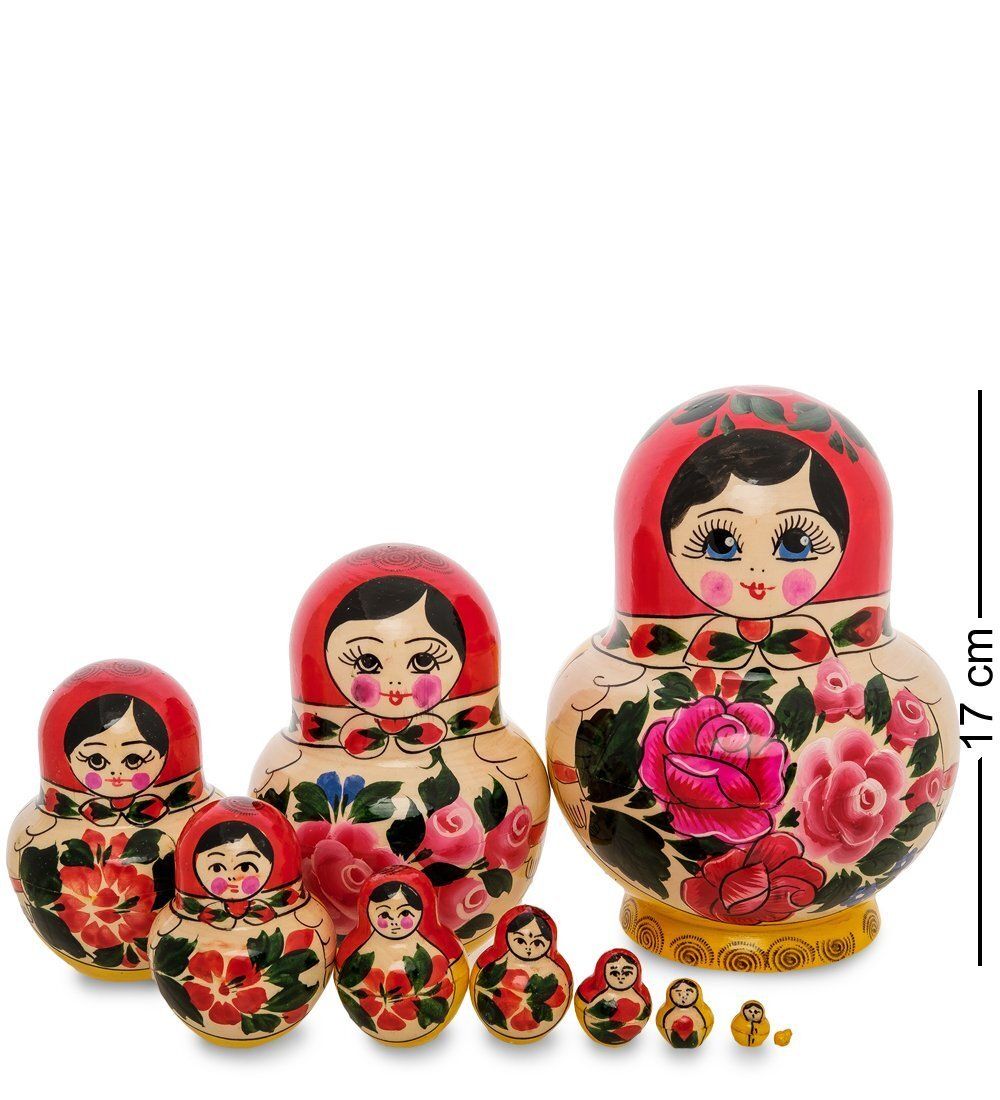 Народные промыслы МР-10/27 Матрешка 10-кукольная С (Семеновская)