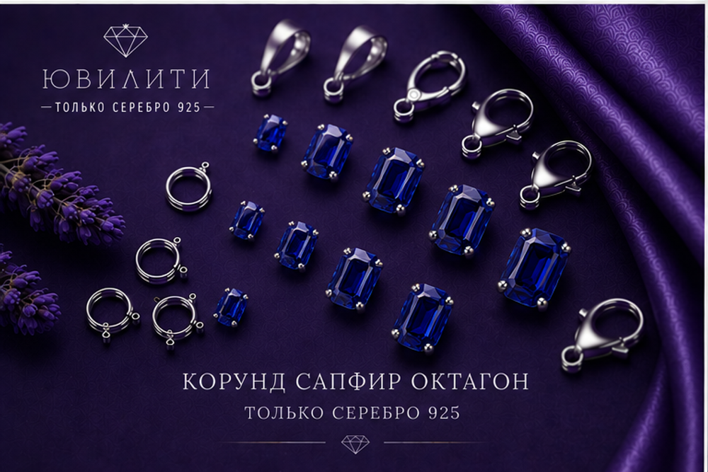 Корунд Сапфир Октагон