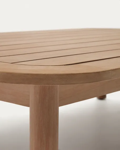 Уличный журнальный столик Sacaleta 140x89 см из массива эвкалипта