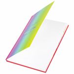 Блокнот БОЛЬШОЙ ФОРМАТ (206х291 мм) А4, 160 л., твёрдый, блок 5 цветов, клетка, BRAUBERG, "Градиент", 114408