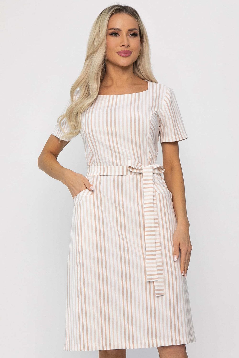 Платье Европейский шик (бежевое) П13752-19М LT Collection