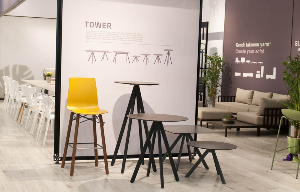 Столик ламинированный журнальный Papatya Tower