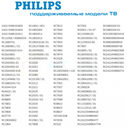 Пульт для PHILIPS Универсальный OT-DVC21