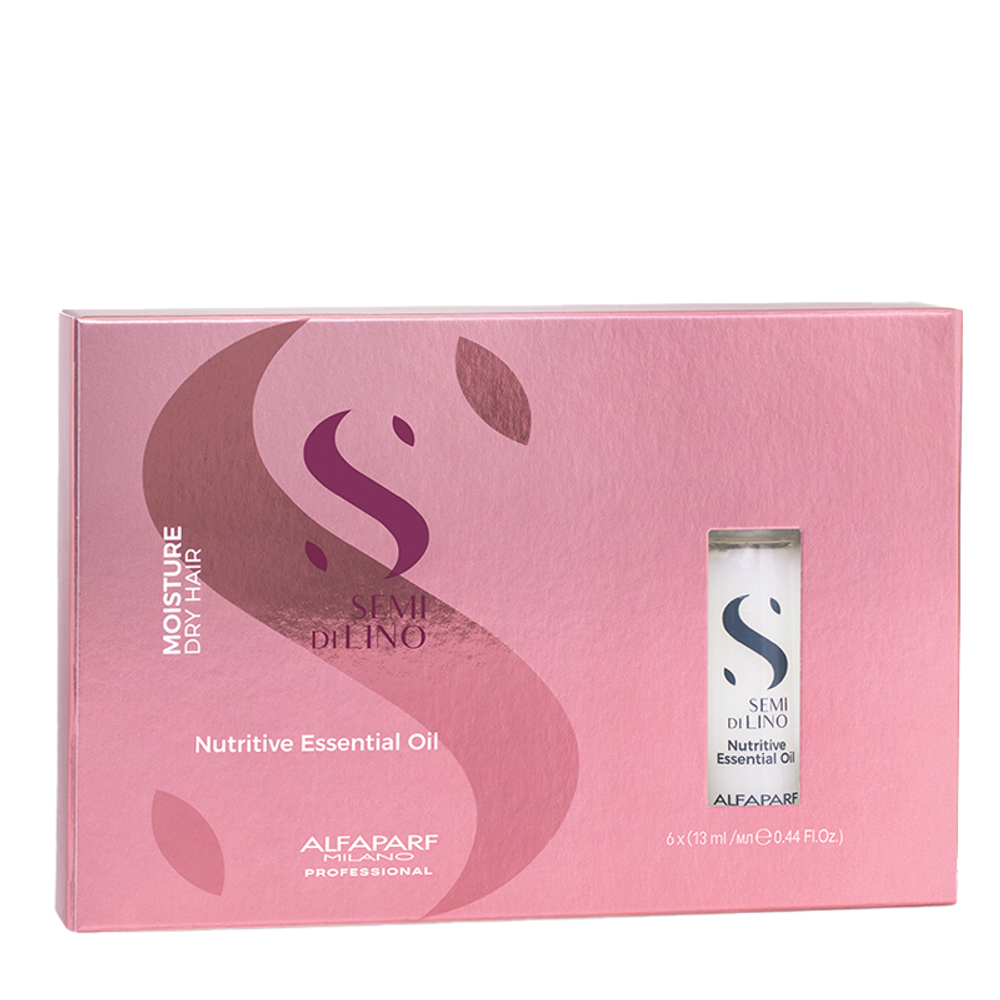ALFAPARF Масло, увлажняющее для питания сухих волос SDL MOISTURE NUTRITIVE ESSENTIAL OIL, 6 ампул по 13 мл