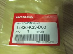 14430-K33-D00. ARM COMP., IN. VALVE ROCKER. HONDA