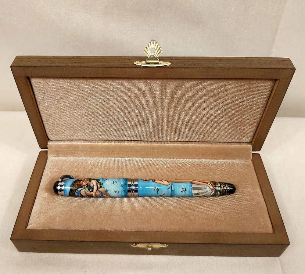 Коллекционная ручка с ручной росписью Палех "Рождение Венеры"