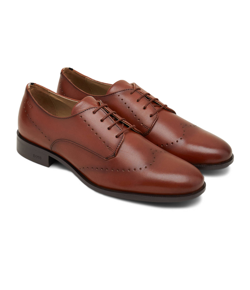 Кожаные броги colby BOSS BLACK - коричневый(50503614)