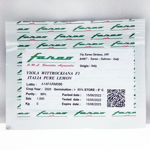 Фиалка Виттрока ITALIA PURE LEMON F1 – фото 2