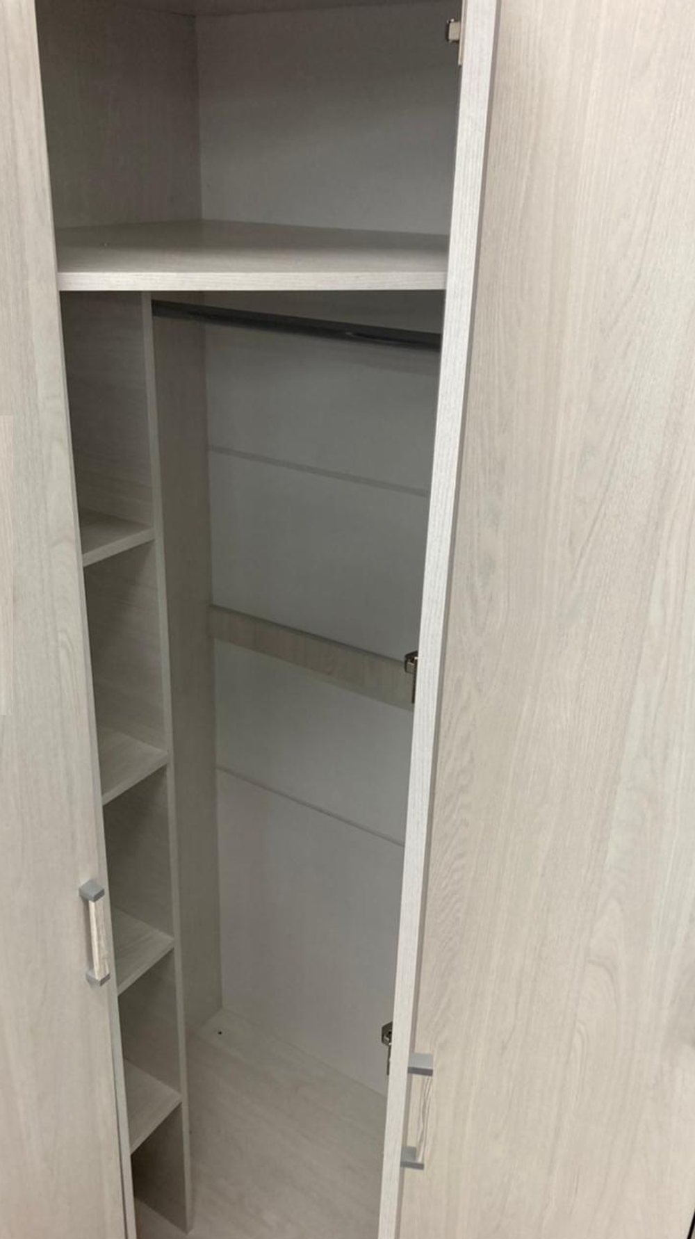 Шкаф угловой Белла ясень белый