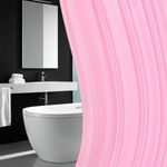 Шторка для ванной ПОЛИЭСТЕР, 180х200 см, кольца в комплекте,розовый бриллиант, PRIMILA, 700098