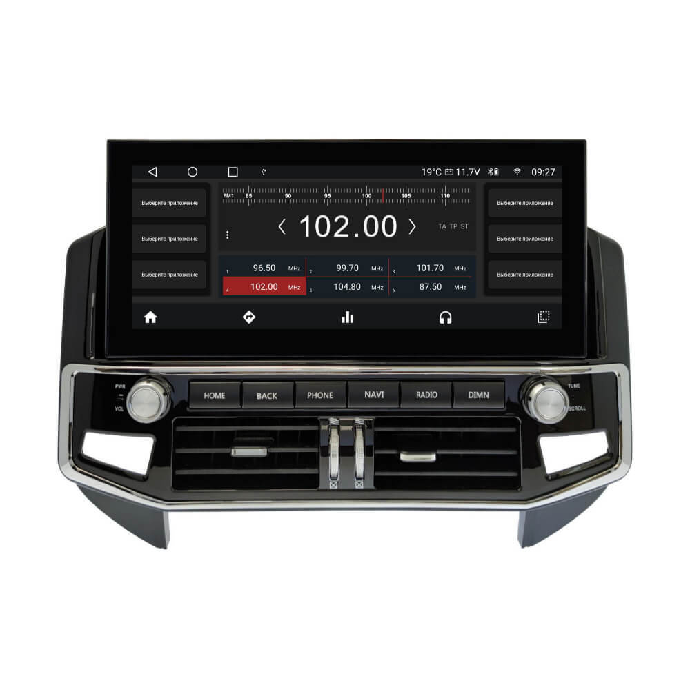 Магнитола Mitsubishi Pajero 4 2006-2022 - Parafar PF458L12 монитор 12.3" (в стиле "Лексус"), Android 12, 6+128Гб, CarPlay, 4G SIM-слот