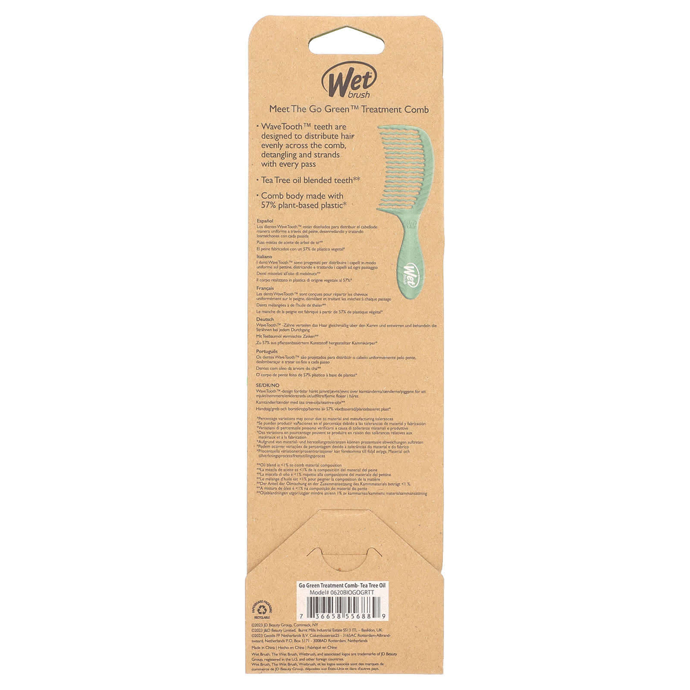 Wet Brush, Go Green Treatment расческа, расческа, 1 шт.