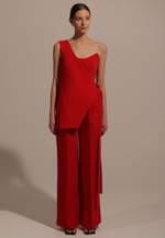 Жилет асимметричный миди