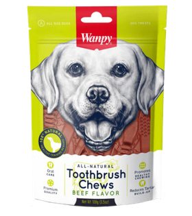 Wanpy Dog Лакомство для собак "Зубные щетки со вкусом говядины" 100гр. (33005)