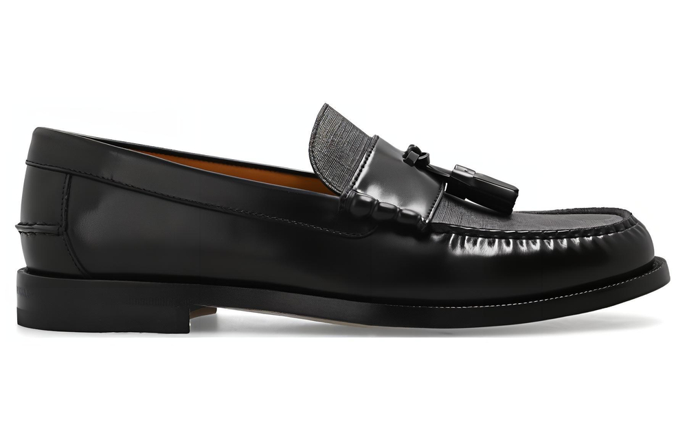 GUCCI Tassel-detail GG Canvas Loafers