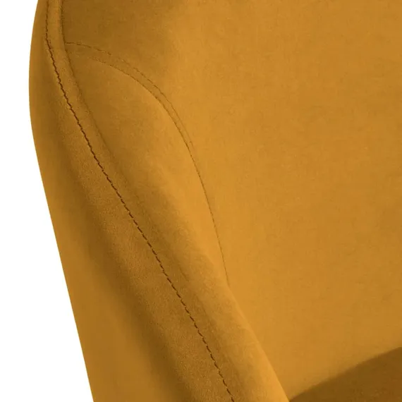 Стул Lime, оранжевый микровелюр с золотыми ножками