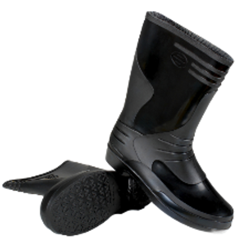 Сапоги женские ПВХ, черный