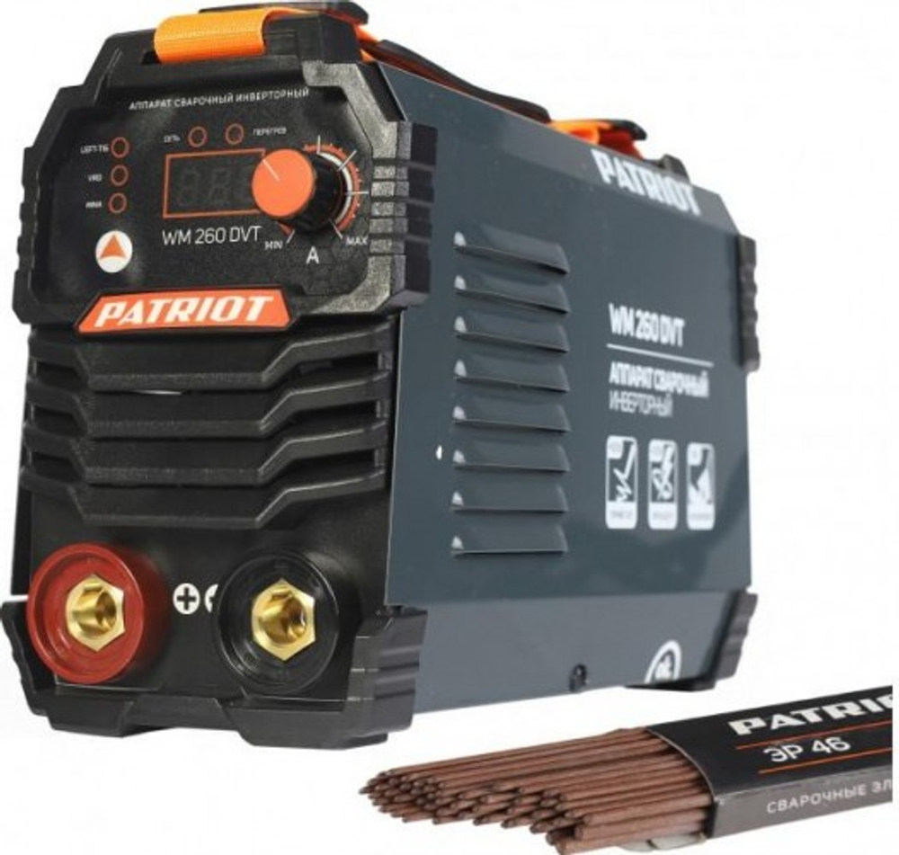 Сварочный инвертор PATRIOT WM260DVT MMA + маска 351D 605302292