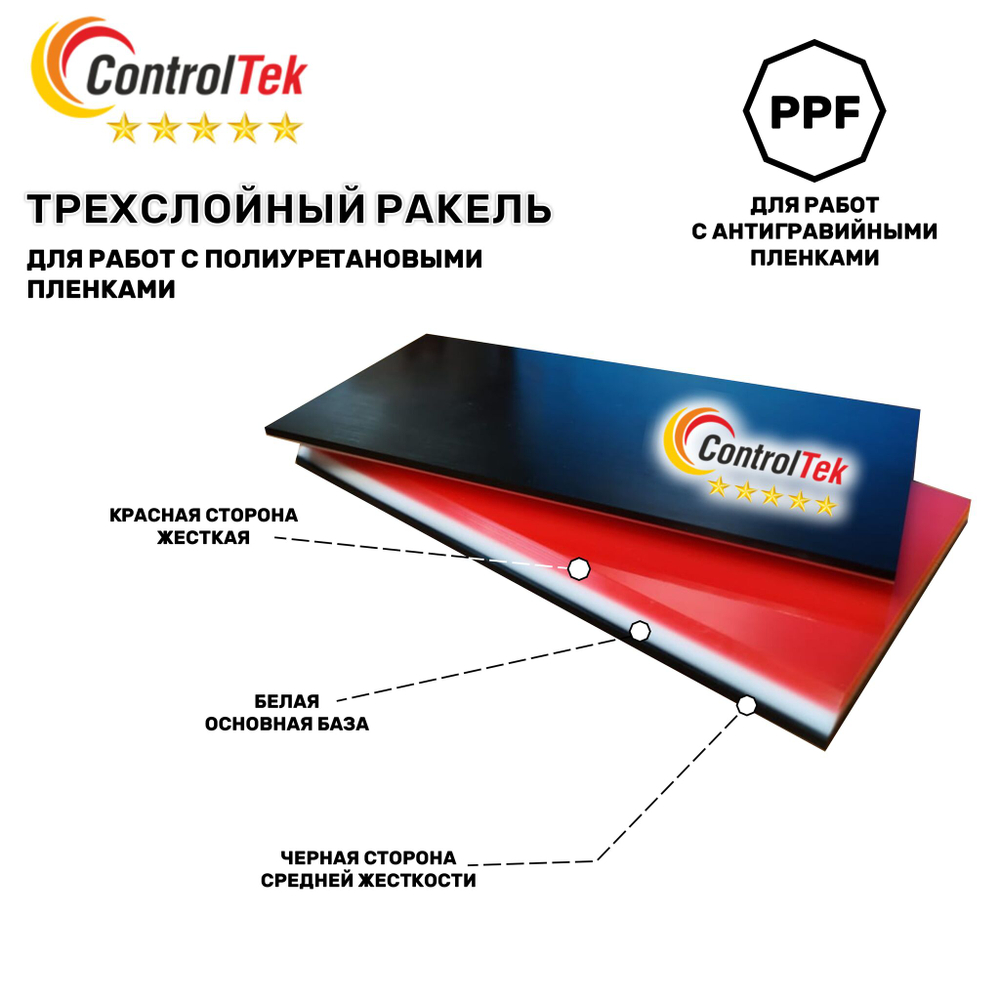Выгонка для работы с PPF трехслойная жесткая GA148- 3x6INCH