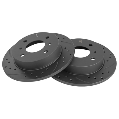 Диск тормозной задний перфорированный PRO-Line с покрытием (компл.2 шт) NISSAN Almera GANZ GIJ06056S