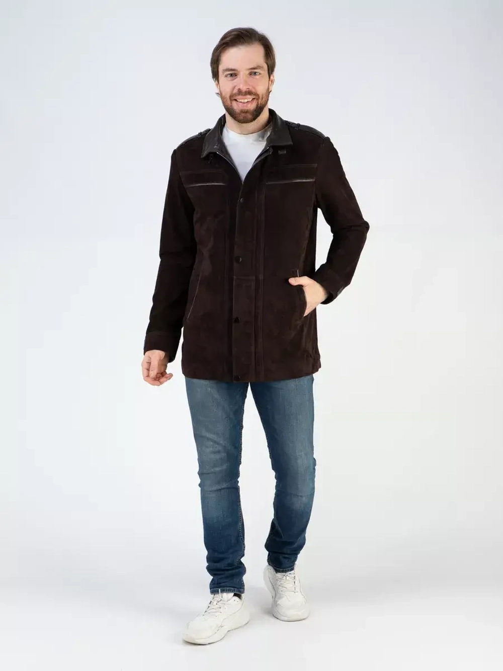 Кожаная куртка демисезонная пальто замша