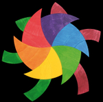 Магнитная деревянная мозаика "Круг Гете",  24 детали