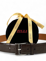 Ремень Zilli из кожи крокодила