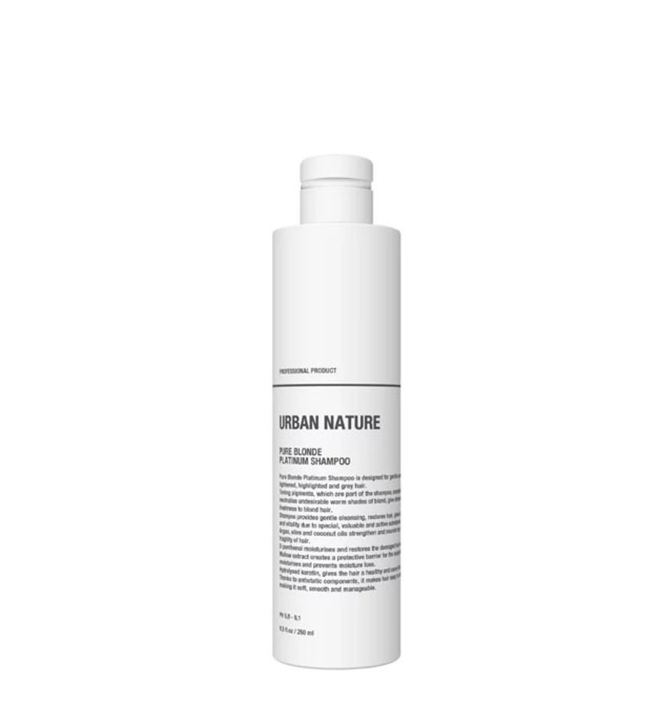 Urban Nature PURE BLONDE PLATINUM Шампунь Тонирующий Анти Желтизна АКЦИЯ!