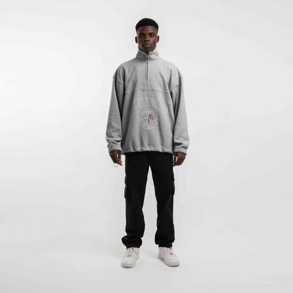 Толстовка флисовая DZ AW24 серая - фото 3