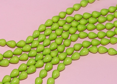 мк1410-л Жемчуг "Майорка" лайм 14*10мм, 38см