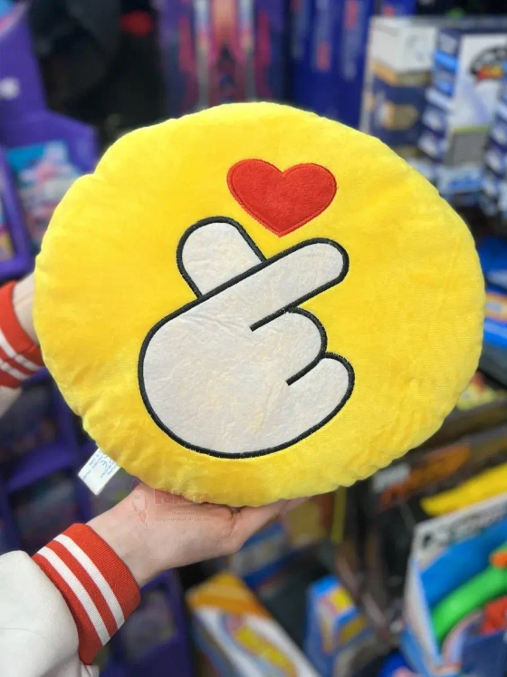 Мягкая игрушка Смайл Подушка смайлик круглая