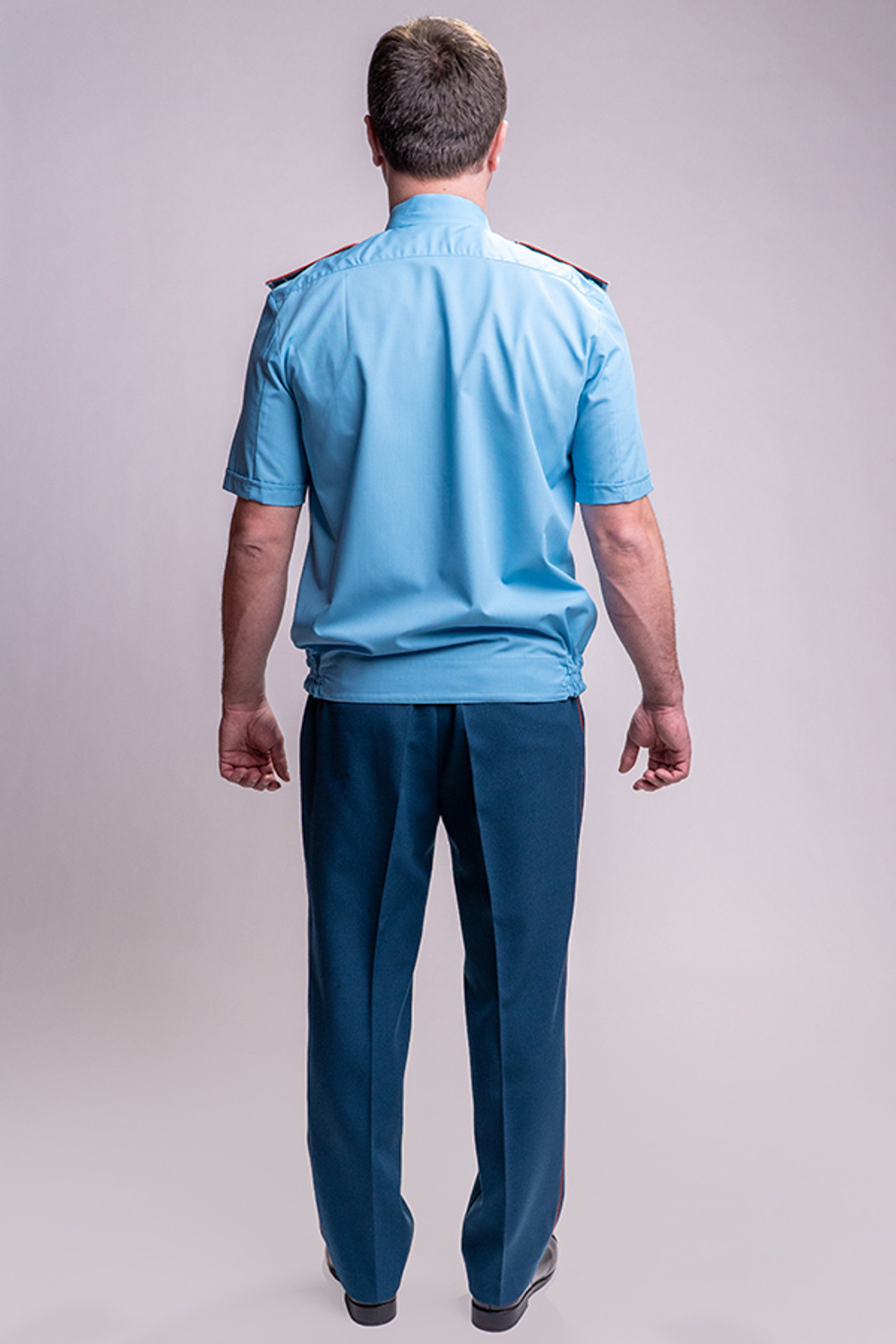 Рубашка МЧС мужская голубая, короткий рукав