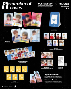 Альбом NOUERA - N: NUMBER OF CASES 2nd Mini Album POCA 7 Version SET