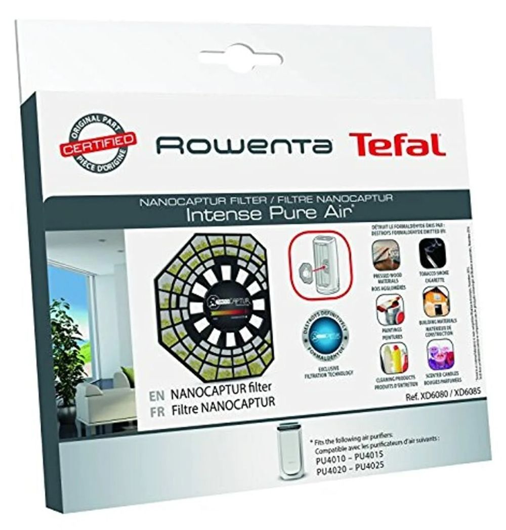 Фильтр NanoCaptur для очистителя воздуха Tefal (Тефаль) Intense pure AIR PU40XX XD6080F0, XD6082F0