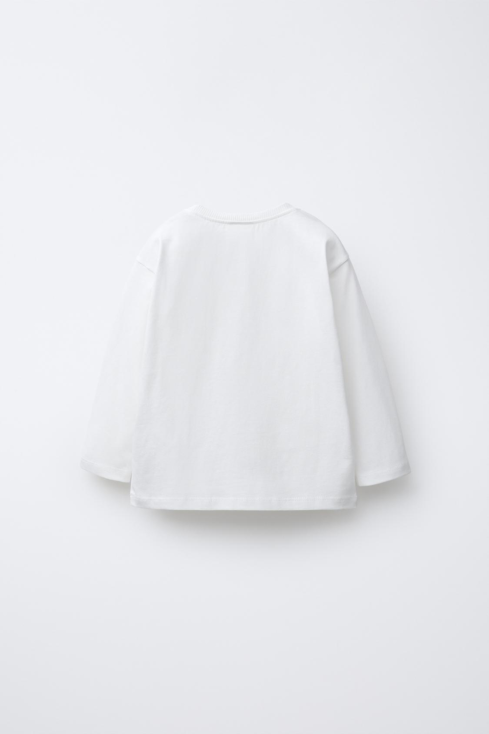 ZARA ФУТБОЛКА С АНИМАЛИСТИЧЕСКИМ ПРИНТОМ И БАНТИКОМ, ЭКРЮ