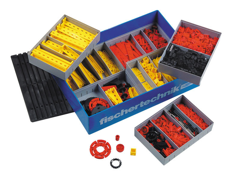 Ресурсный ящик 1000 с деталями для конструкторов Fischertechnik / Creative Box 1000