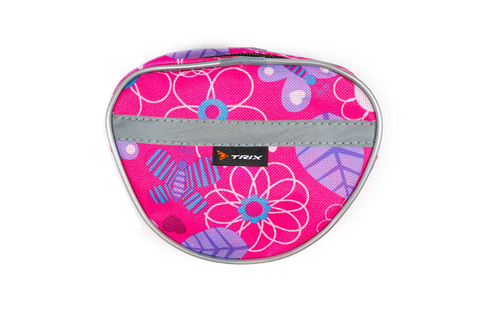 Сумка велосипедная TRIX на руль детская, 15х12х7см, водонепр. с рисунком, розовая вс036.015.0.0