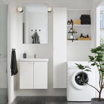 Комбинация для ванной - IKEA ENHET, 64х43х65 см, белый, ЭНХЕТ ИКЕА