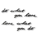 Надпись декоративная Do what you love настенная черная, Umbra