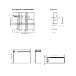 Аккумулятор WBR SMT / WBR MT 12-2.5 (YTX4B-BS, YT4B-BS)