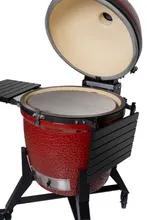 Керамический угольный гриль Diamond Egg Dream Red Magic, 60 см, красный, с ножками и столиками