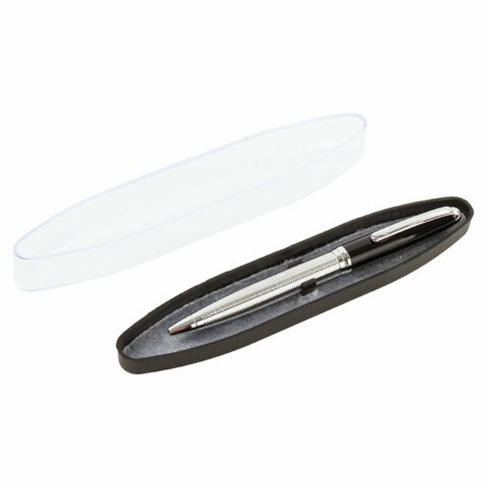 Ручка подарочная шариковая BRAUBERG Sonata, СИНЯЯ, корпус серебристый с черным, линия письма 0,5 мм, 143482